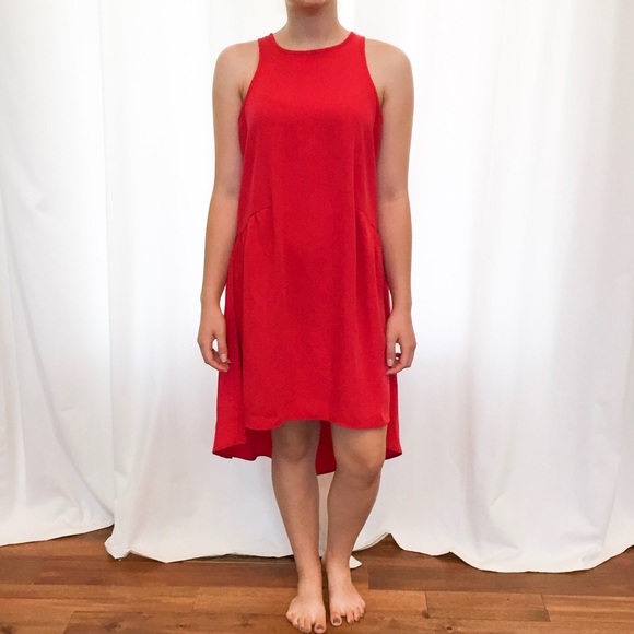 Pleione Dresses & Skirts - Red high low dress